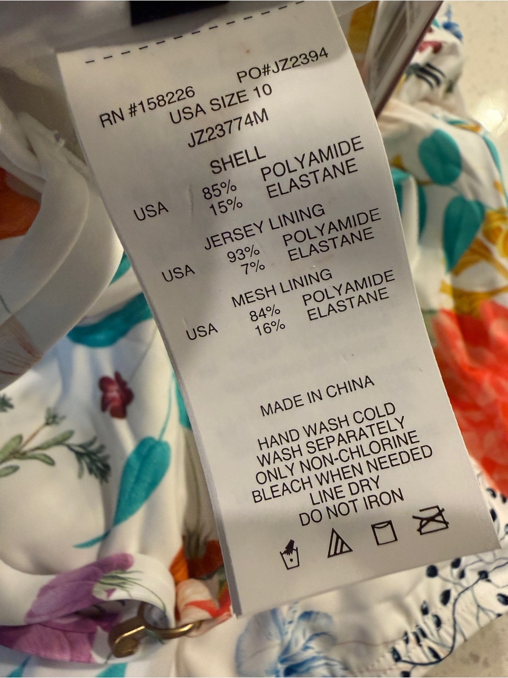 Jantzen Seafoam Tides Smoothing Tummy Control One-Piece Sporty Tropical Swimsuit - Picture 5 of 14